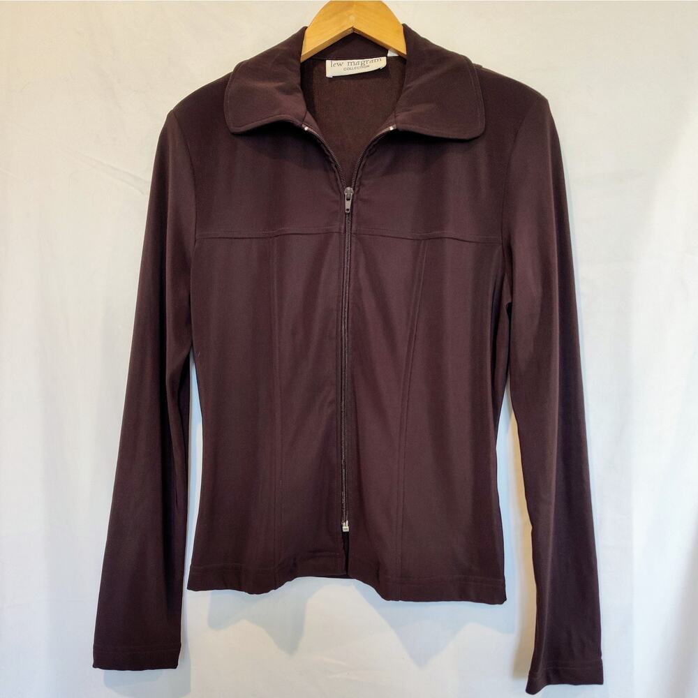 Lew Magram New York Vintage‎ Brown Activewear Jacket Size Medium